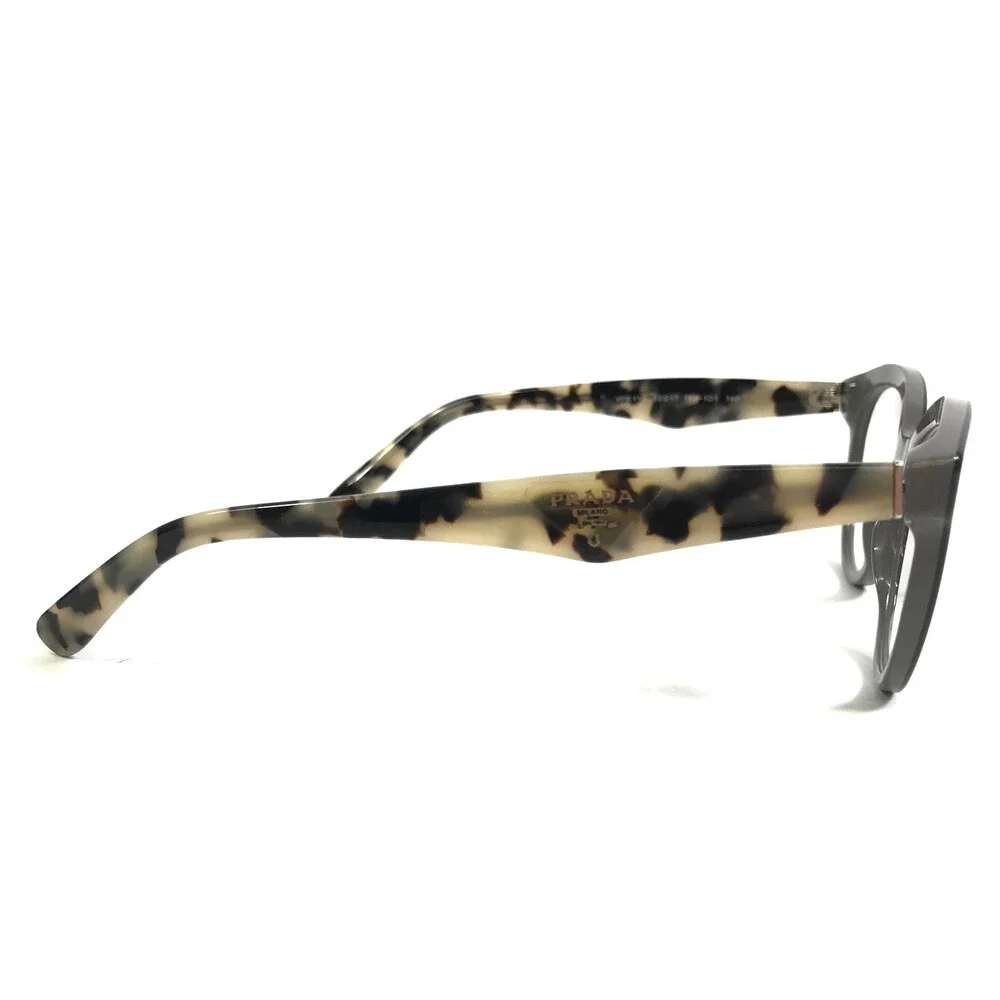 Prada Eyeglasses Frames VPR 11R TFN-1O1 Black Opal Gray Tortoise 52-17-140